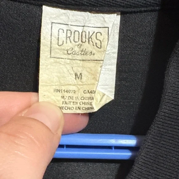 Crooks & Castles Black Windbreaker Jacket - Picture 2 of 9